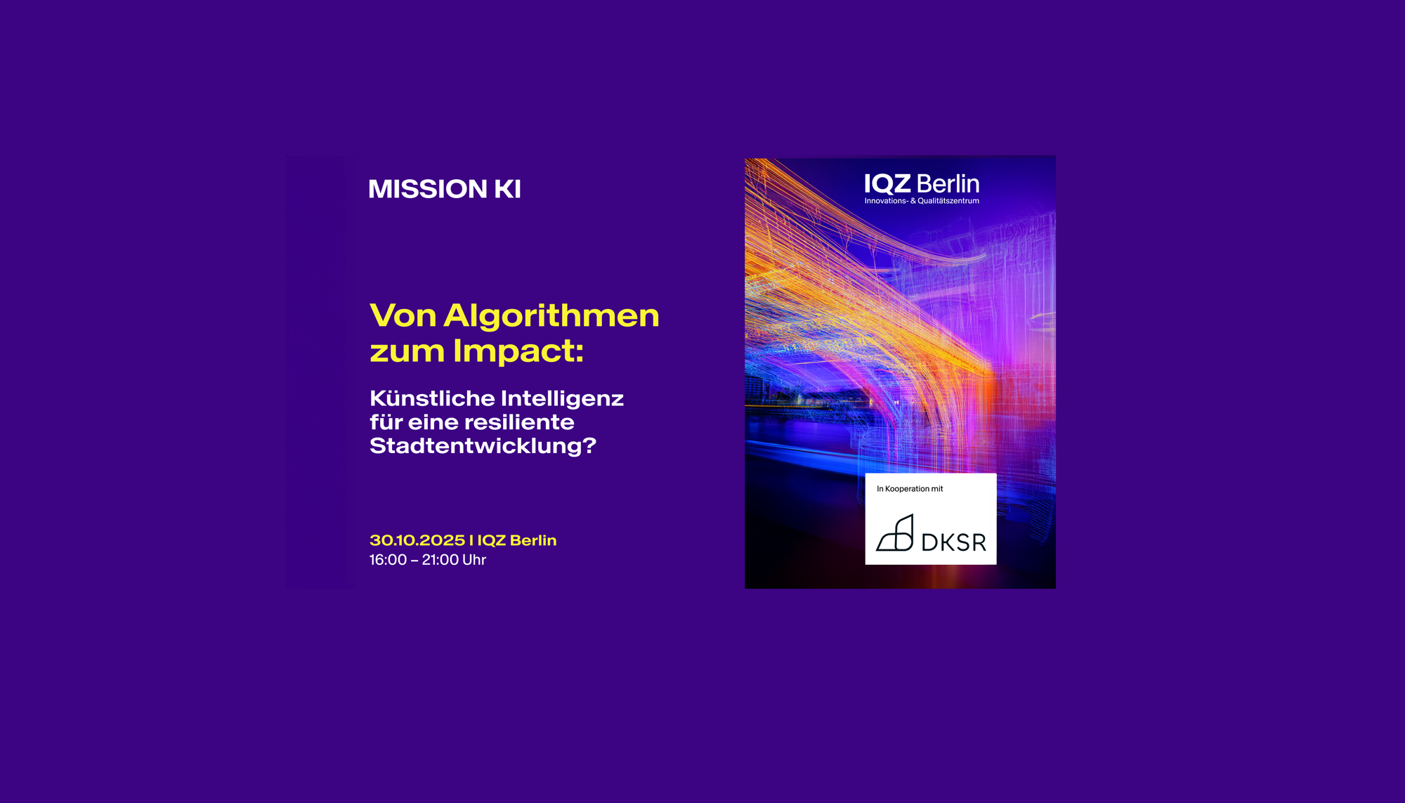 Featured image for “Von Algorithmen zum Impact: Künstliche Intelligenz für eine resiliente Stadtentwicklung – Fachveranstaltung am 30.10.”